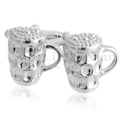 Are you a beer aficionado? Do you pair beer with food the way others pair wine with food? If a healthy, hearty glass of beer is your idea of heaven, then these Beer Mug cufflinks are just the thing to satisfy your craving.