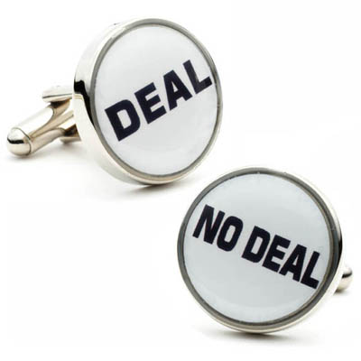 Dealmaker Cufflinks http://site.cufflinksman.com/images/cuffs/CLI-0229_Deal_Or_No_Deal_1.jpg
