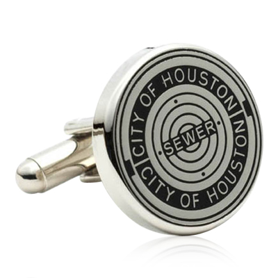 Houston Manhole Cover Cufflinks © http://site.cufflinksman.com/images/cuffs/CLI-1519_Houston_Manhole_Cover_Cufflinks_1.jpg