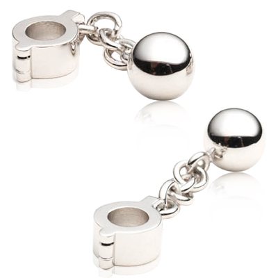 Ball and Chain Cufflinks http://site.cufflinksman.com/images/cuffs/CLI-2013_Ball_and_Chain_Cufflinks_1.jpg