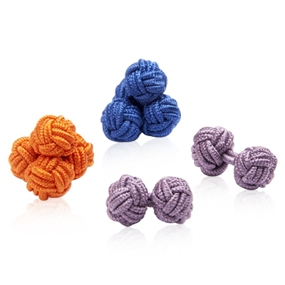Vibrant Silk Knot Cufflinks http://site.cufflinksman.com/images/cuffs/CLI-2307_Vibrant_Silk_Knot_Cufflinks_1.jpg