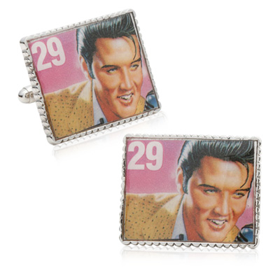Elvis Presley Stamp Cufflinks