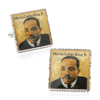 Civil Rights Leader Martin Luther King Jr - Stamp Cufflinks