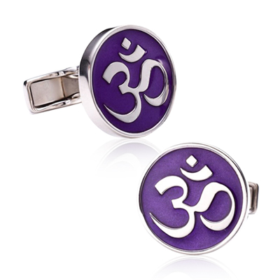 Om Symbol Cufflinks http://site.cufflinksman.com/images/cuffs/CLI-2428_Om_Symbol_Cufflinks_1.jpg