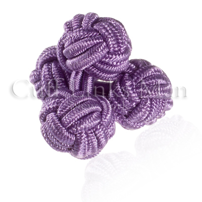 Plum Purple Silk Knot Cuff Links: These are the perfect cufflinks for those who love simplicity and love the effect purple has in people, they are carefully hand made with real silk. 